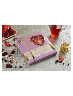 Chokodelika Шоколад белый Ягодный бум 150 г коробка с сердцем