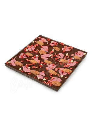 Chokodelika Шоколад темный Узорный Клубника и миндаль 200 г