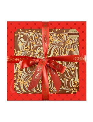 Chokodelika Шоколад молочный Узорный с карамелью  200 г