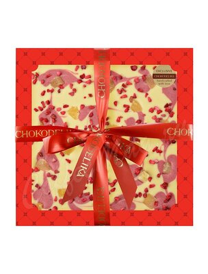 Chokodelika Шоколад белый Узорный Ананас и малина 200 г