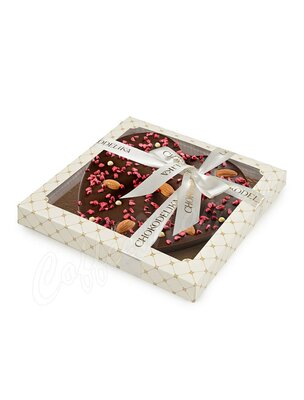 Chokodelika Шоколад темный Малиновое сердце с миндалем 180 г