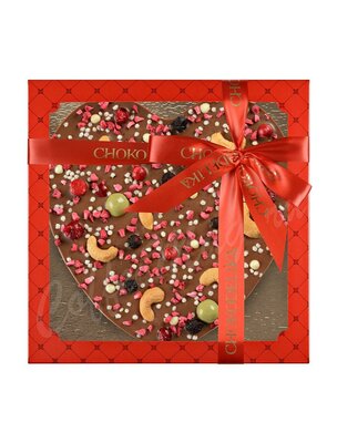 Chokodelika Шоколад молочный Любящее сердце с кешью 180 г