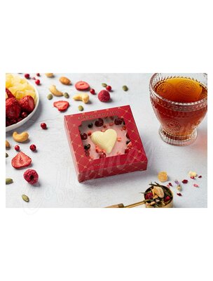 Chokodelika Шоколад белый Клубника и ваниль с украшением 35 г