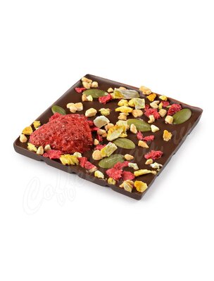 Chokodelika Шоколад темный с украшением Клубника и апельсин 35 г Chokodelika Шоколад темный с украшением Клубника и апельсин 35 г