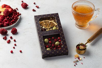 Chokodelika Шоколадный набор Ассорти из шоколада Апельсин и вишня 70 г