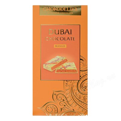 Chokodelika Шоколад белый Дубайский с начинкой манго Dubai Mango 180 г