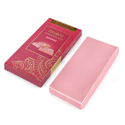 Chokodelika Шоколад белый Дубайский Dubai Raspberry с начинкой малина 180 г