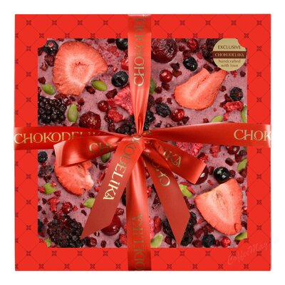 Chokodelika Шоколад белый с украшениями Ягодный бум 180 г