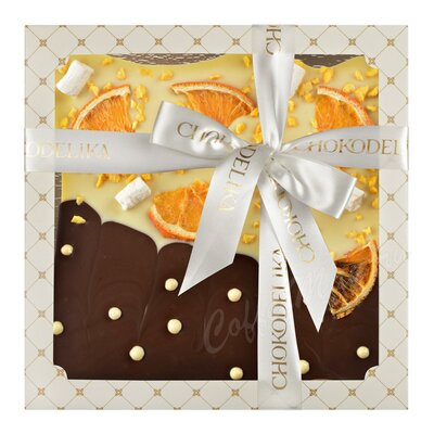 Chokodelika Шоколад темный с украшением Шоколадный дуэт 200 г