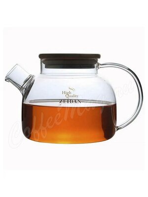 Чайник стеклянный Zeidan заварочный 800 мл бамбук (Z-4489)
