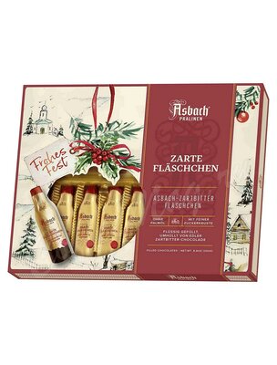 Asbach – Weihnachts Flaschchen шоколадные конфеты с бренди в форме бутылок 250 г