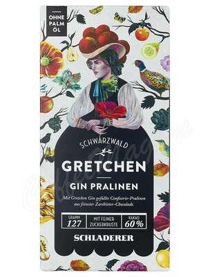 Schladrer – конфеты из горького шоколада с джином Gretchen Gin Pralinen 127 г