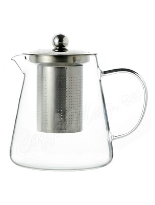 Чайник стеклянный с металическим ситом и крышкой 750 мл (S-889)