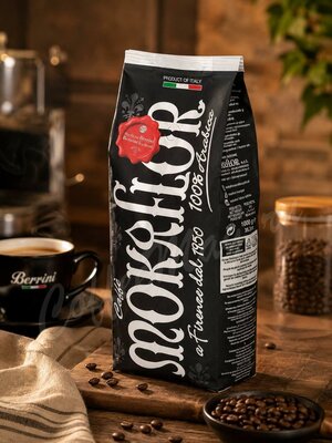 Кофе Mokaflor Black в зернах 1 кг