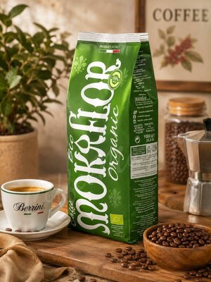 Кофе Mokaflor Organic в зернах 1 кг