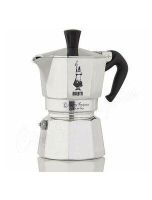 Гейзерная кофеварка Bialetti Moka Express 2 порции, алюминиевая (1169)