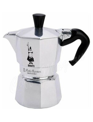 Гейзерная кофеварка Bialetti Moka Express 2 порции, алюминиевая (1169)