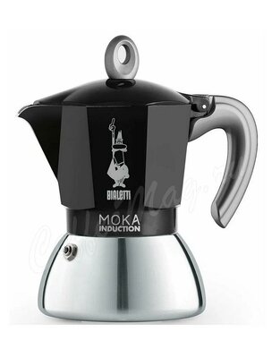 Гейзерная кофеварка Bialetti Moka Induction черная 2 порции (6932)