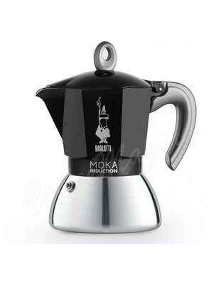 Гейзерная кофеварка Bialetti Moka Induction черная 2 порции (6932)