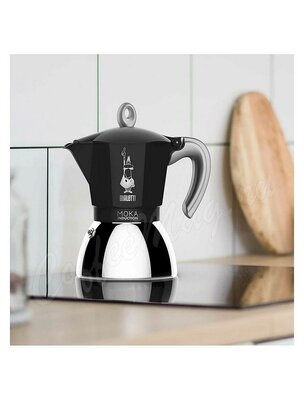 Гейзерная кофеварка Bialetti Moka Induction черная 2 порции (6932)