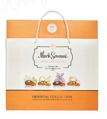 Конфеты Mark Sevouni Oriental Collection Chocolate Covered Dried Fruits With Nuts Ассорти сухофруктов с орехами в шоколаде Ориенталь 270 г