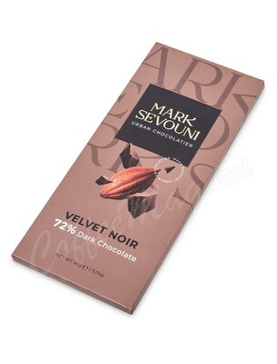 Шоколад Mark Sevouni 72% Cacao Марк Севуни 72% какао, плитка горького шоколада, 90 г