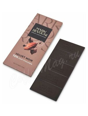 Шоколад Mark Sevouni 72% Cacao Марк Севуни 72% какао, плитка горького шоколада, 90 г