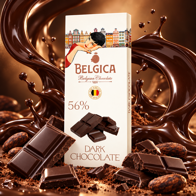 Belgica Dark 56% Горький шоколад 100 г