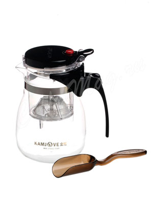 Чайник стеклянный Гунфу Kamjove с кнопкой Teapot 700 мл (ТР-757)
