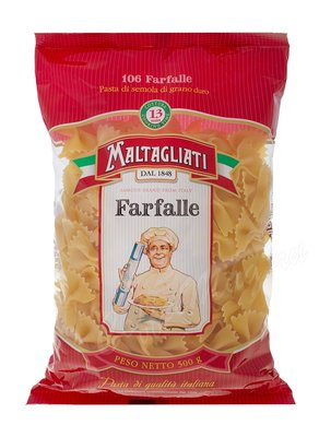 Макаронные изделия Maltagliati №106 Farfalle (Бантики) 500 г