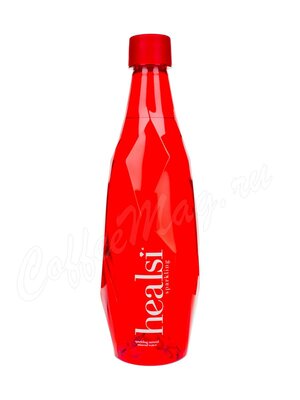 Вода Healsi RED минеральная газированная, пластик 0,5 л (Красная бутылка)