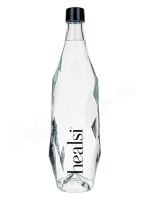 Вода Healsi Glass минеральная негазированная, стекло 0,85 л (Черная крышка)