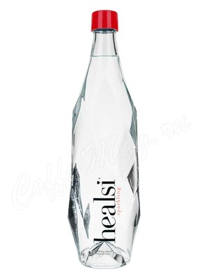 Вода Healsi Glass Sparkling минеральная газированная, стекло 0,85 л