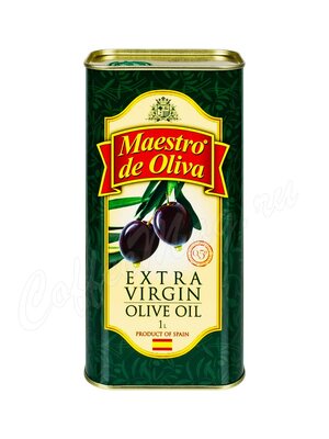 Maestro De Oliva Extra Virgin. Масло оливковое ж.б. 1 л