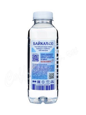 Вода Байкал питьевая без газа, пластик 0,45 л