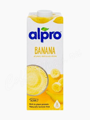 Alpro Растительный напиток соевый со вкусом банана 1 л