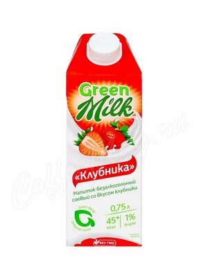Растительный напиток Грин Милк Клубника 0,75 л