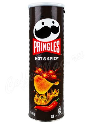 Pringles Чипсы картофельные Остро Пряный 165 г (Туба черная)