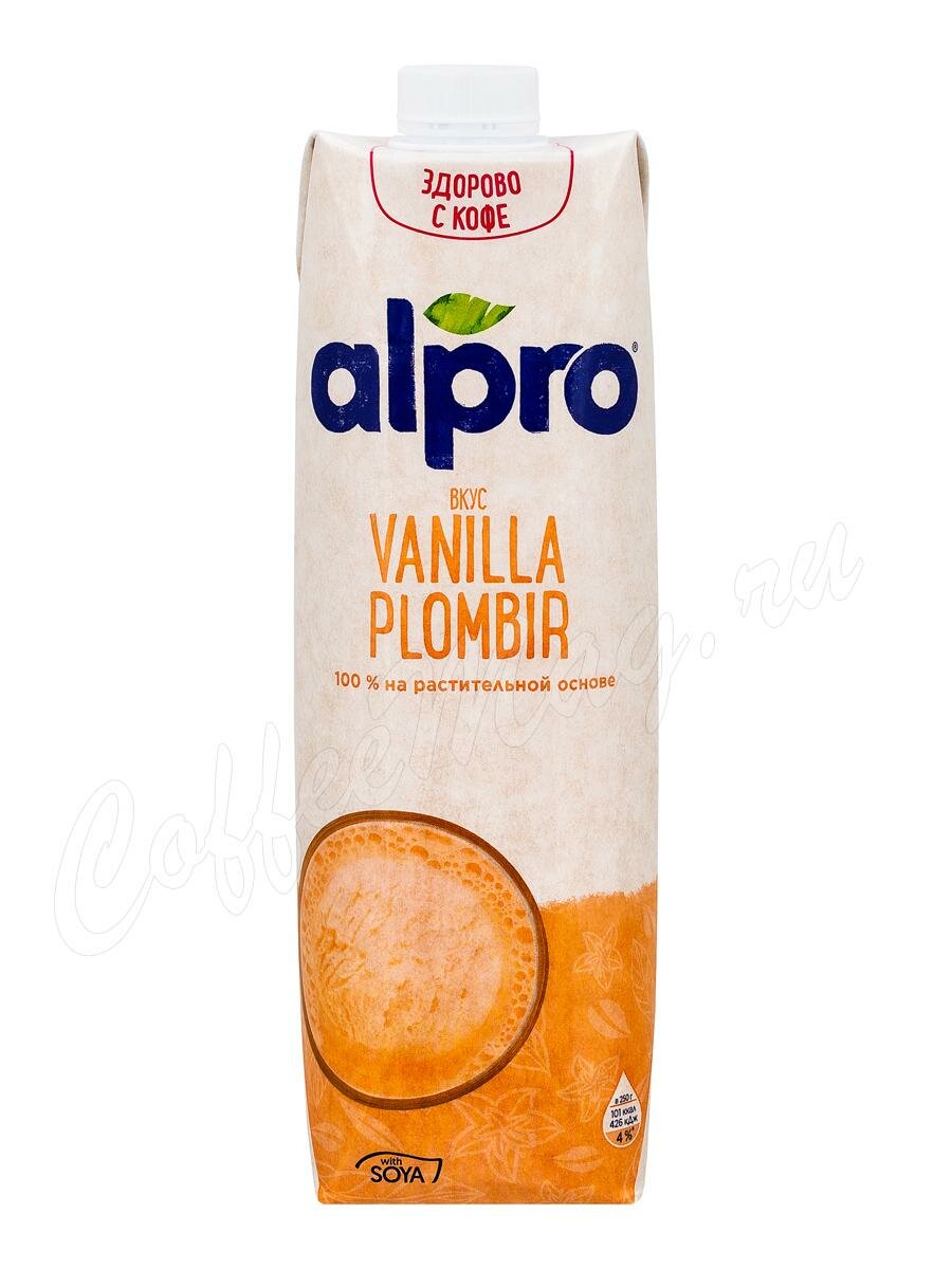 Alpro Vanilla Plombir Напиток соевый со вкусом ванильного пломбира 1 л